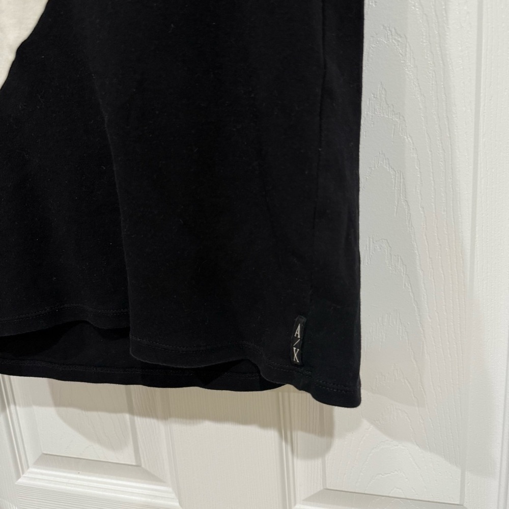 Armani Exchange Men’s Black Cotton Polo - Picture 3 of 5